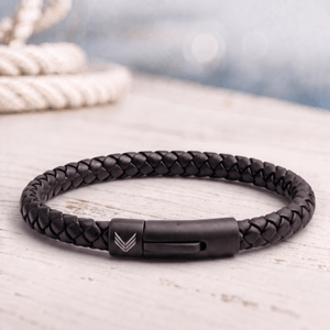 Vertig Leather Bracelet Black