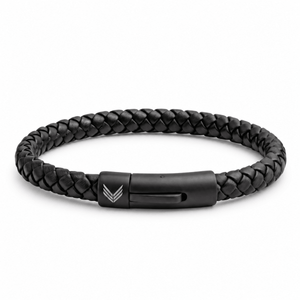 Vertig Leather Bracelet Black