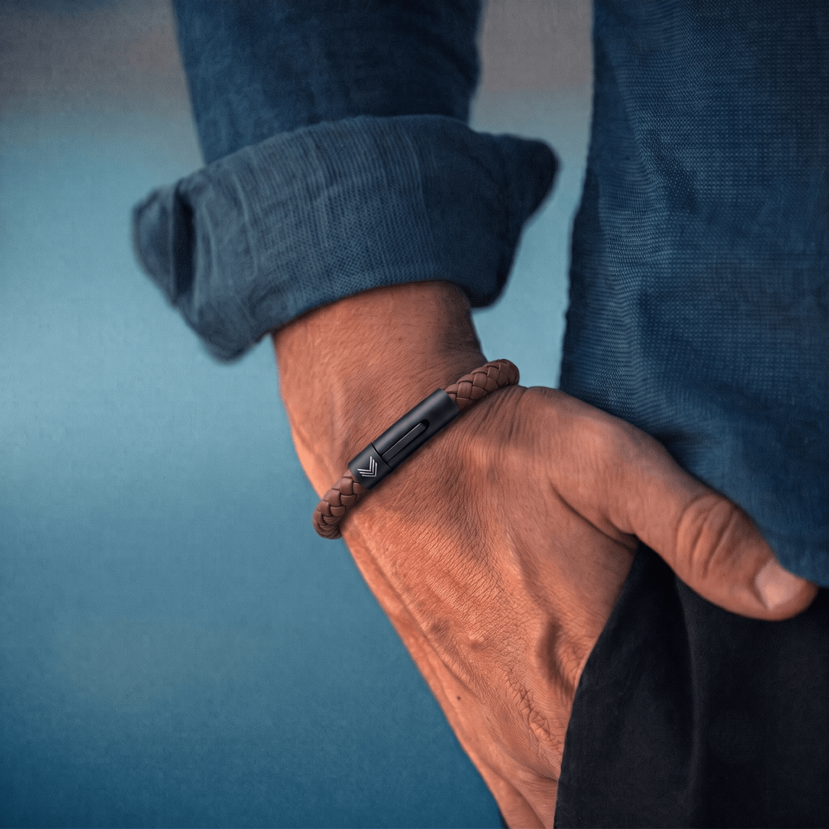 Vertig Leather Bracelet Brown