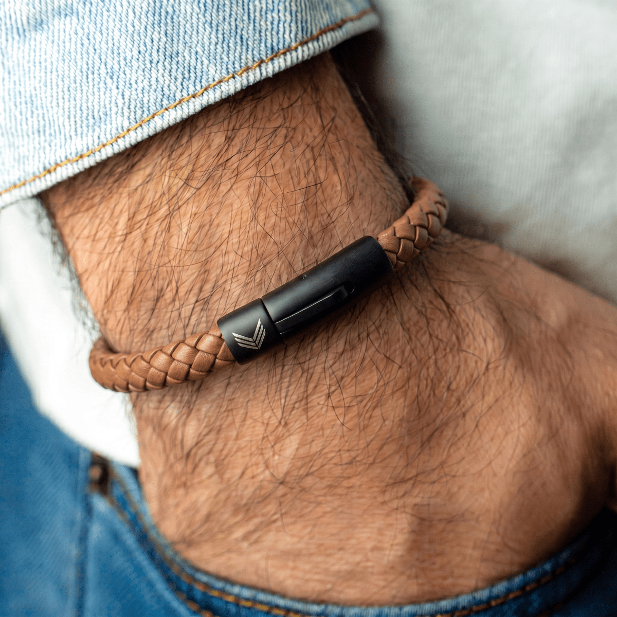 Vertig Leather Bracelet Brown