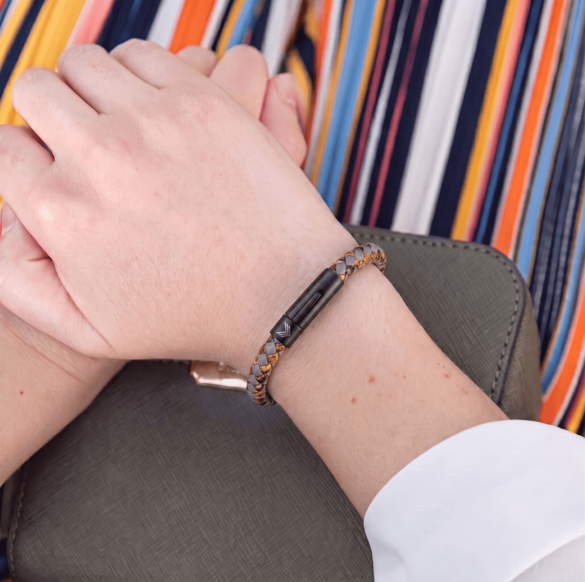 Vertig Leather Bracelet Vintage Bronze
