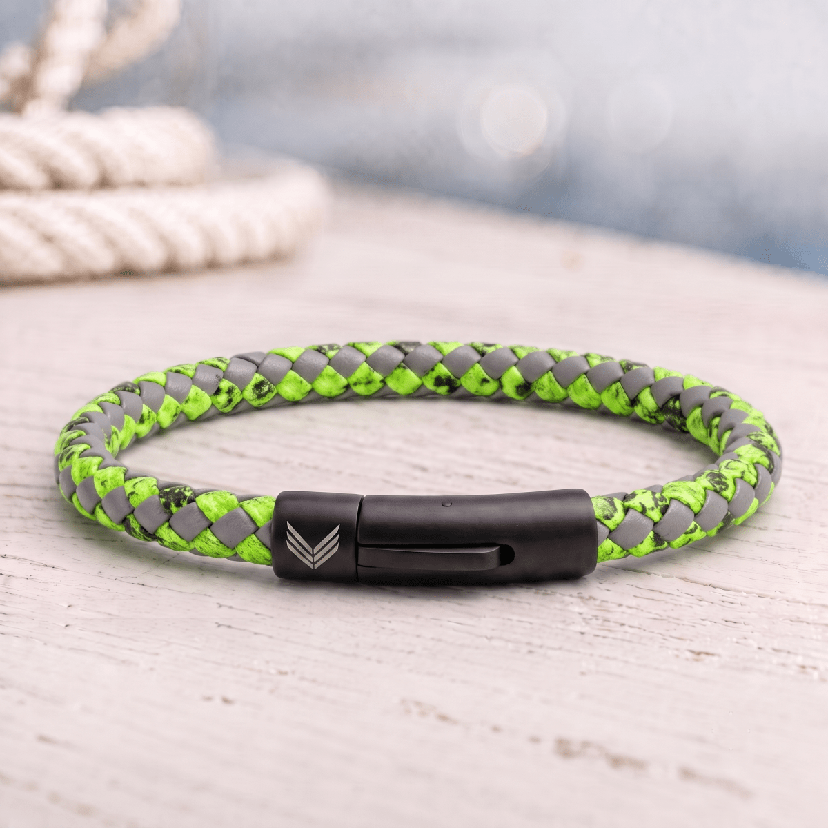 Vertig Leather Bracelet Vintage Green