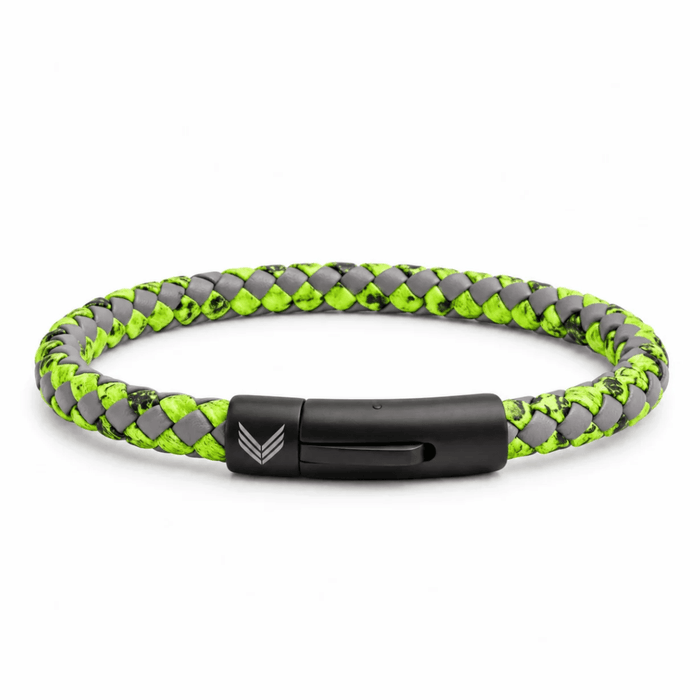 Vertig Leather Bracelet Vintage Green