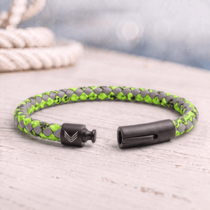 Vertig Leather Bracelet Vintage Green