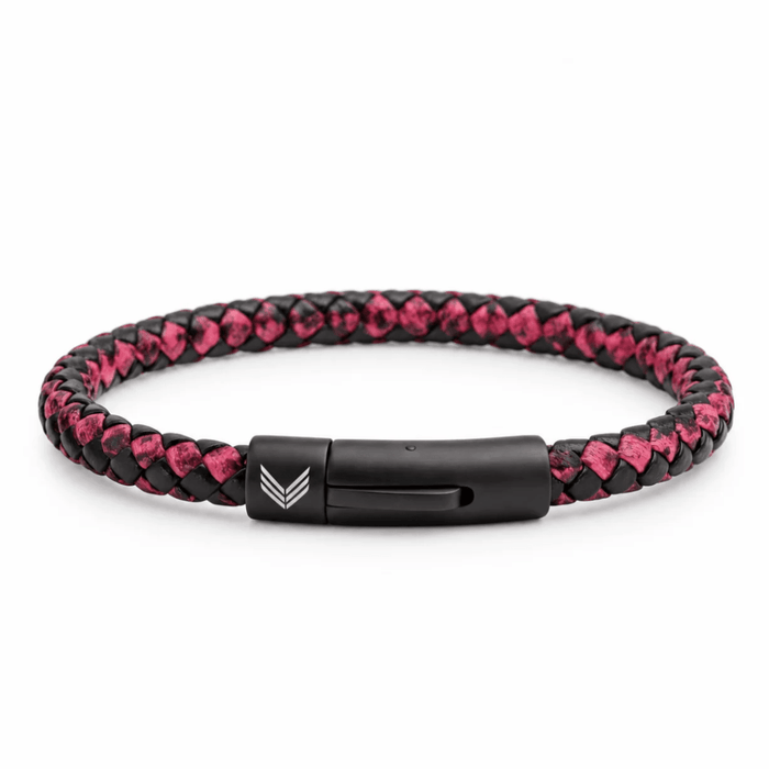 Vertig Leather Bracelet Vintage Red