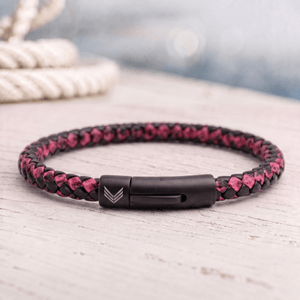 Vertig Leather Bracelet Vintage Red