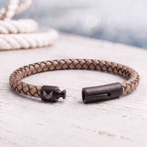 Vertig Leather Bracelet Vintage White