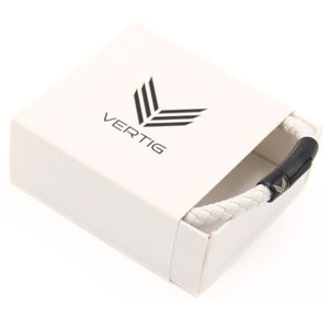 Vertig Leather Bracelet White