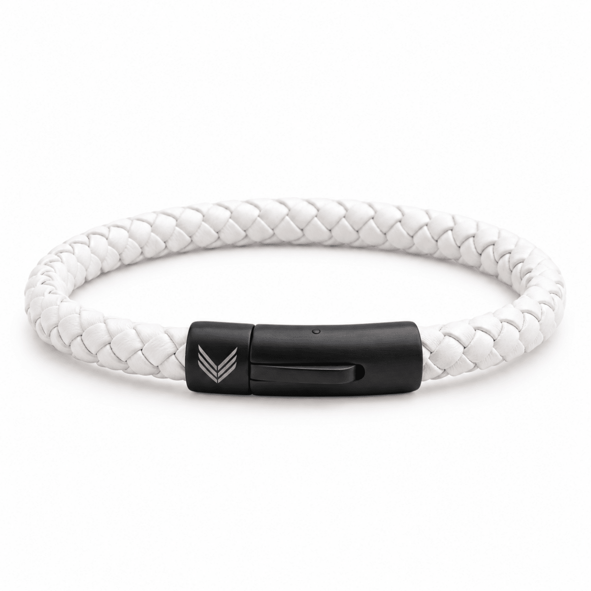 Vertig Leather Bracelet White