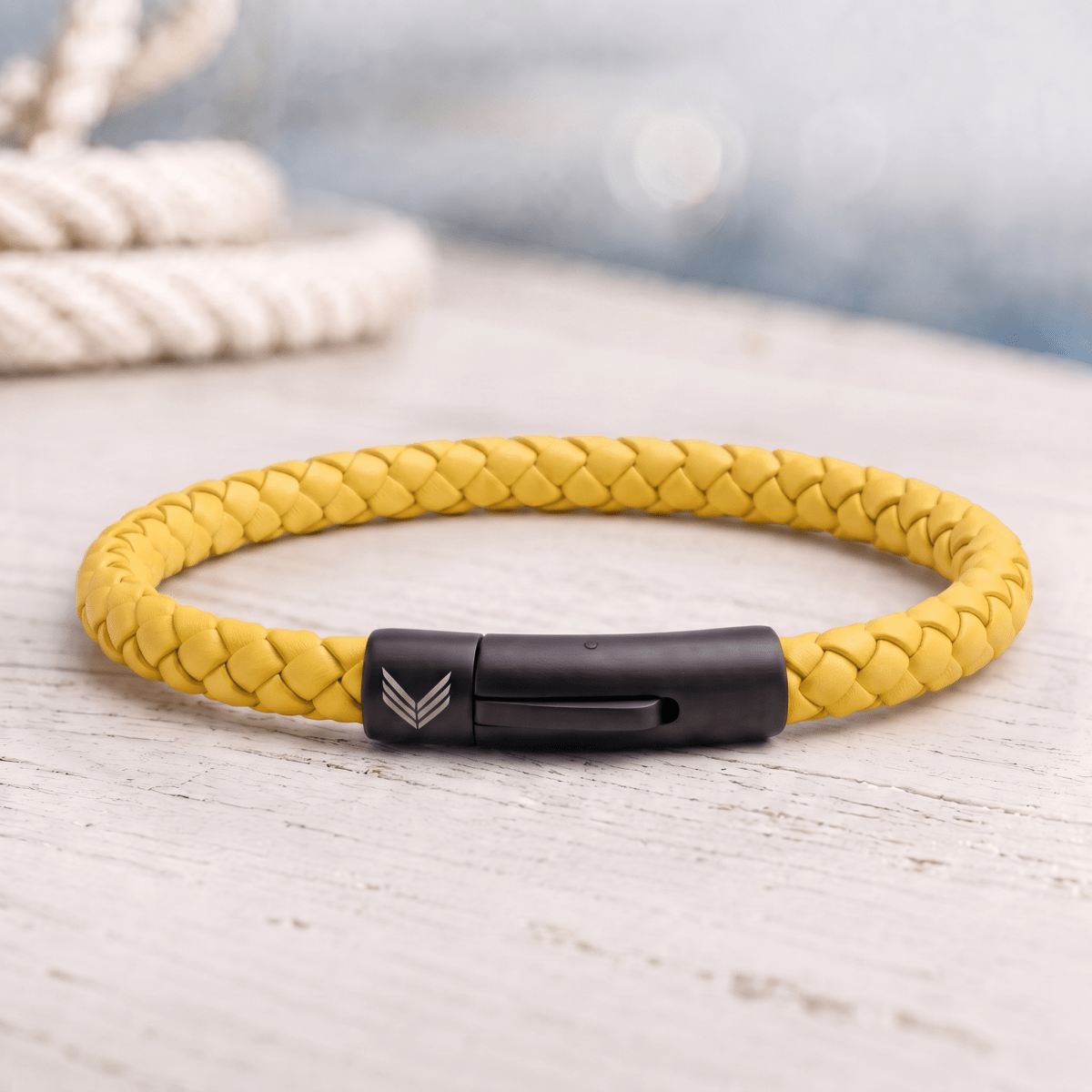 Vertig Leather Bracelet Yellow