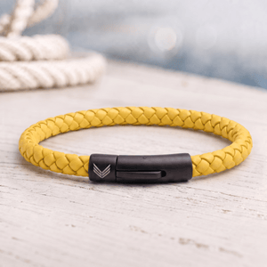 Vertig Leather Bracelet Yellow