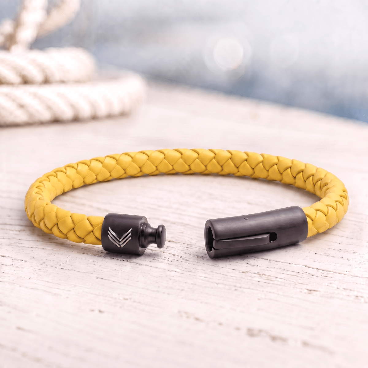 Vertig Leather Bracelet Yellow