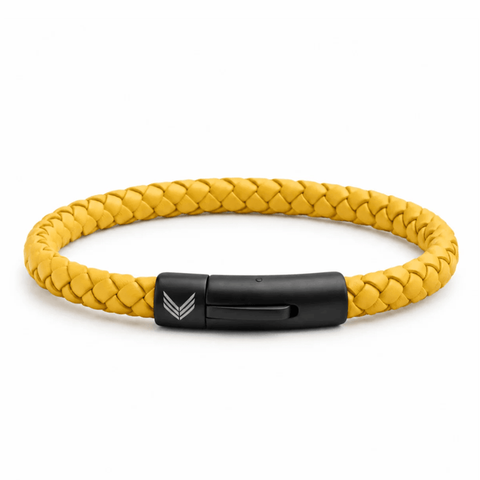 Vertig Leather Bracelet Yellow