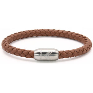 Vertig Magnetic Leather Bracelet Brown