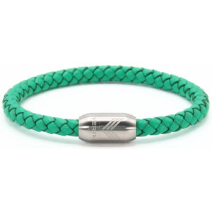 Vertig Magnetic Leather Bracelet Green