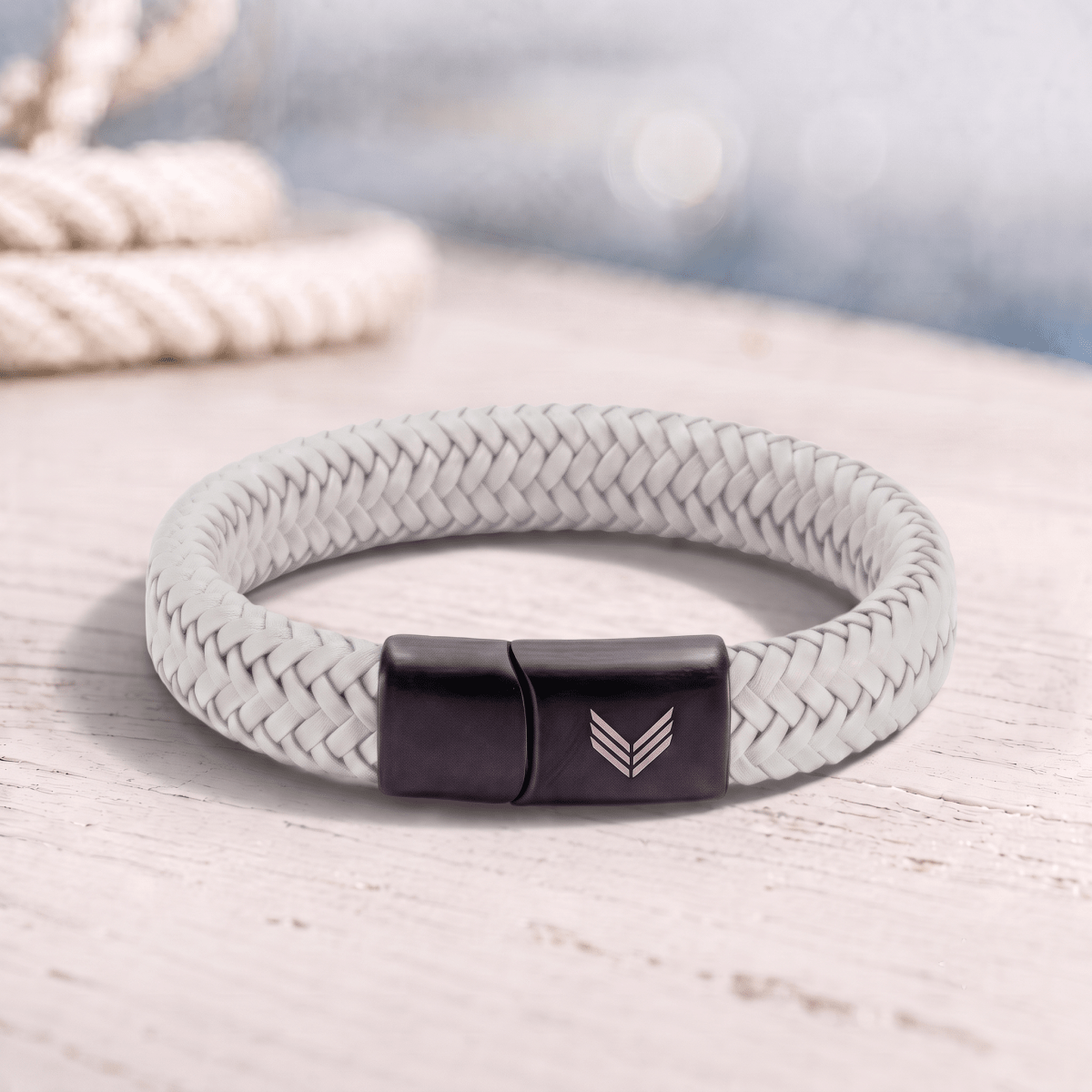 Vertig Magnetic Leather Bracelet Grey