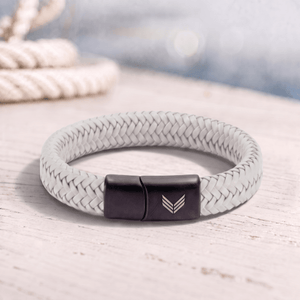 Vertig Magnetic Leather Bracelet Grey
