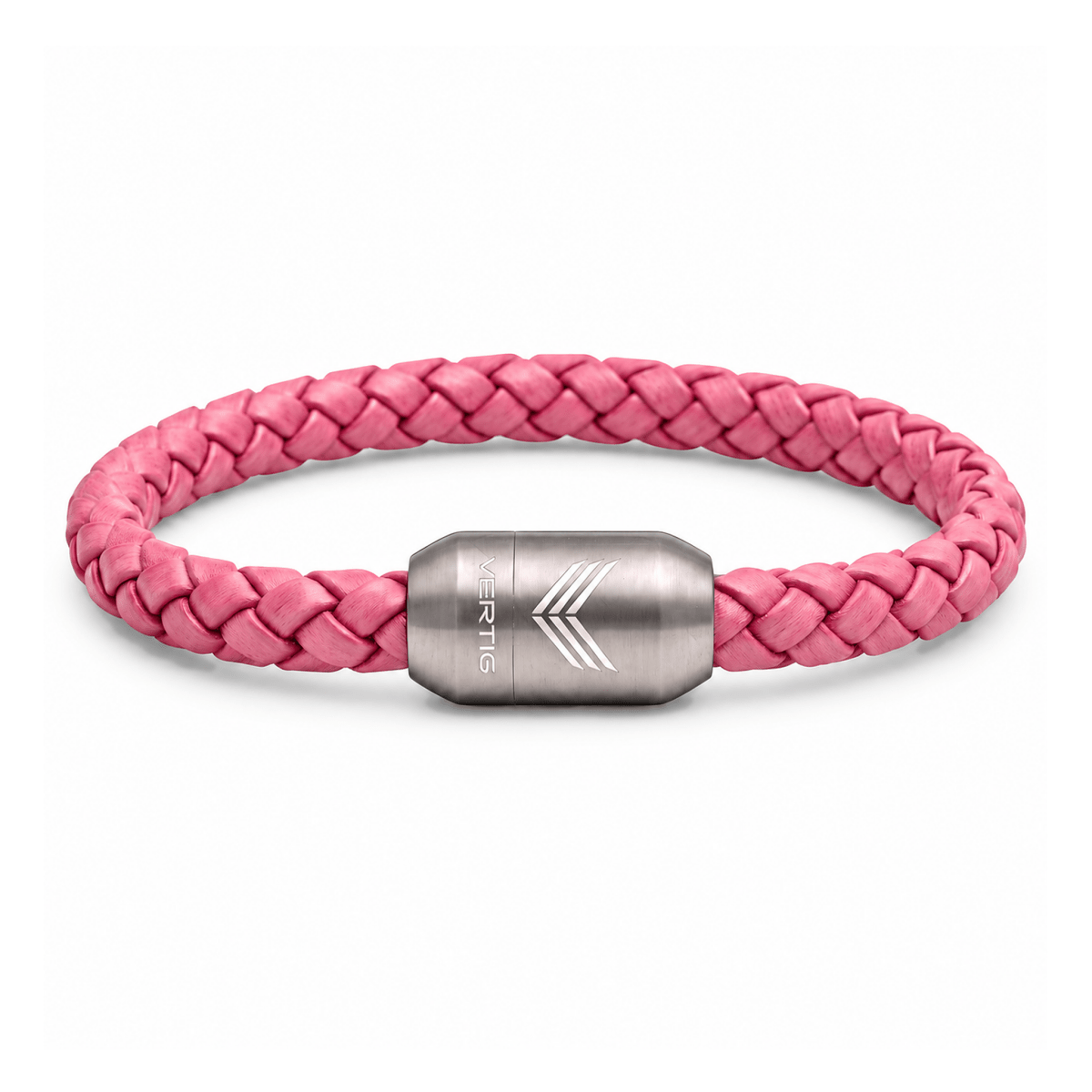 Vertig Magnetic Leather Bracelet Pink
