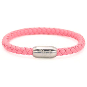 Vertig Magnetic Leather Bracelet Pink