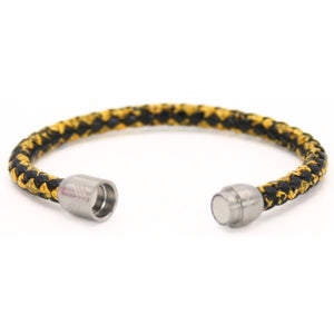 Vertig Magnetic Leather Bracelet Vintage Yellow