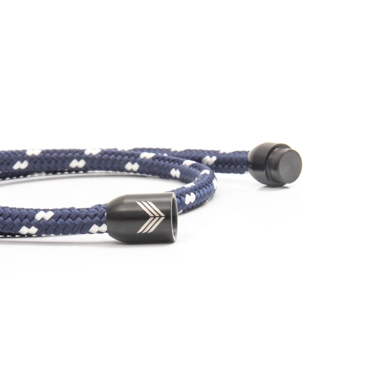 Paracord Bracelet Magnetic Blue White X-Large Wrist 8.4 - 9+