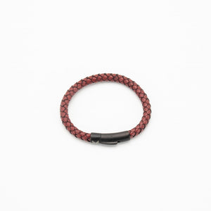Vertig Leather Bracelet Dark Red