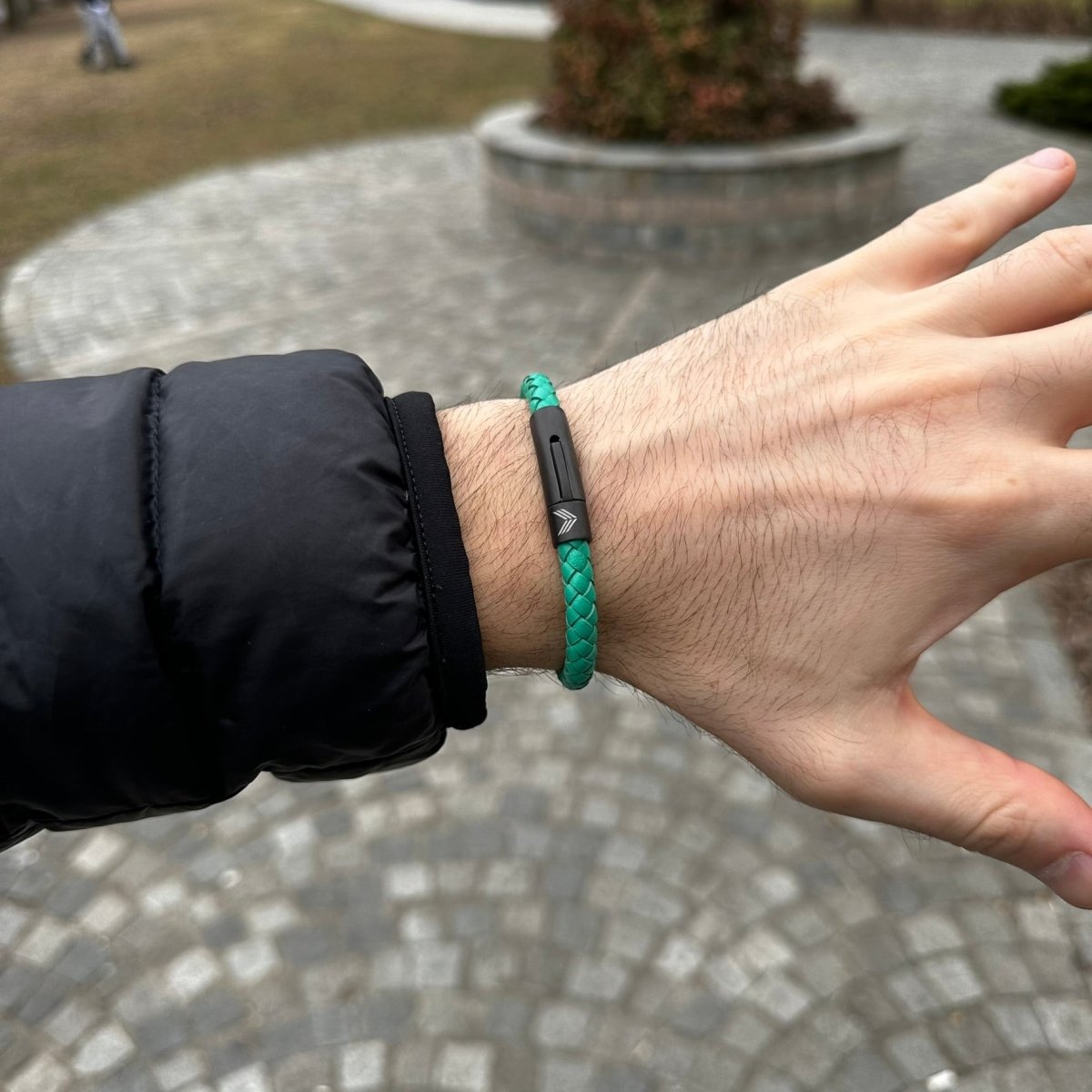 Vertig Leather Bracelet Green VertigStore