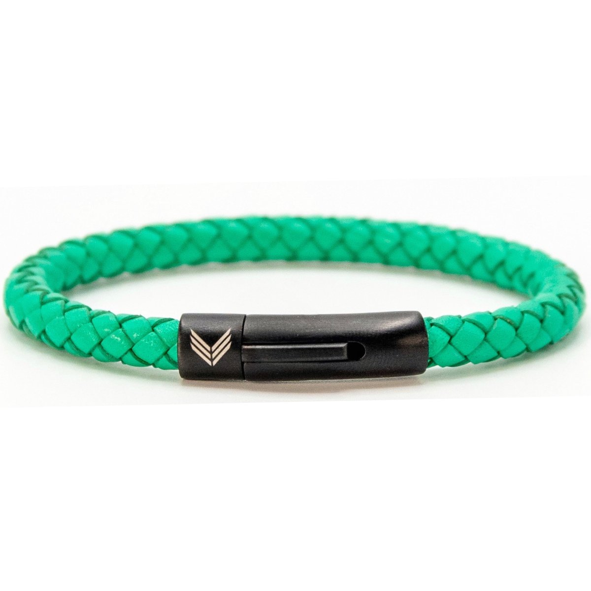 Vertig Leather Bracelet Green